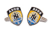 Gemelos de camisa Azov con bandera de Ucrania esmaltado a color 2x1,5cm - Gemelolandia