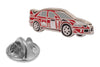 Pin de solapa coches de carrera rojos - 20x7mm