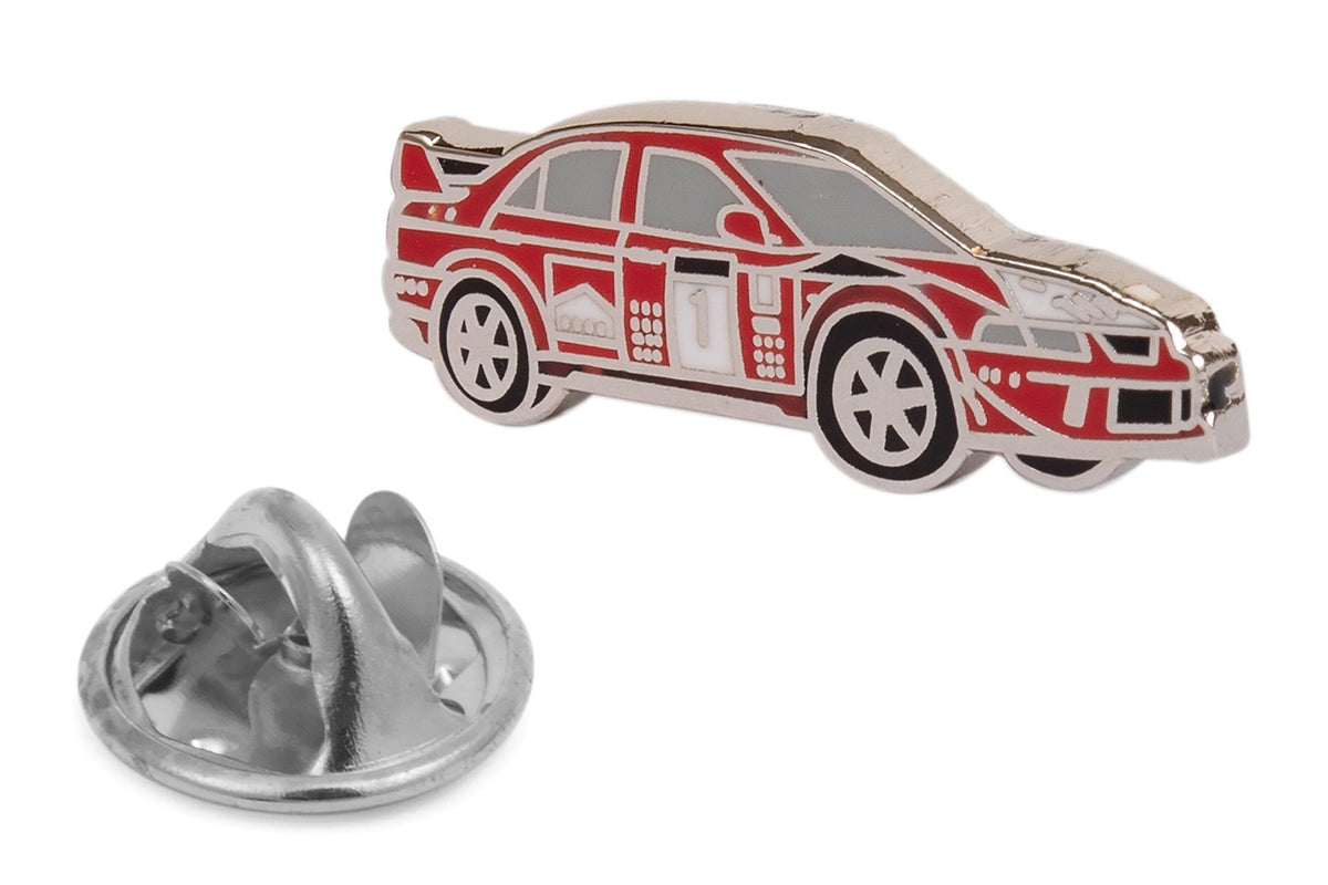 Pin de solapa coches de carrera rojos - 20x7mm