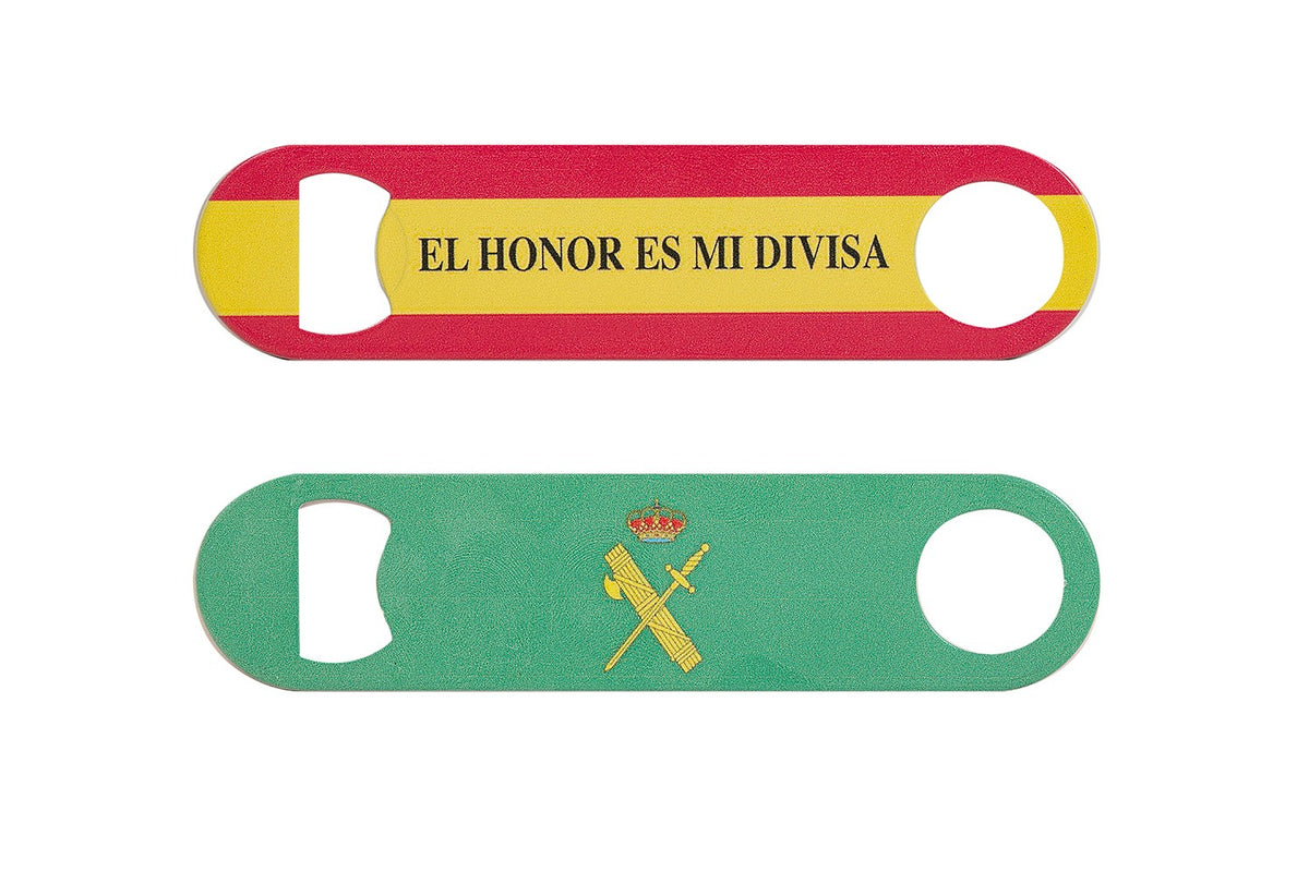 Abrebotellas Guardia Civil - El honor es mi divisa| Tamaño: 12,5x3cm