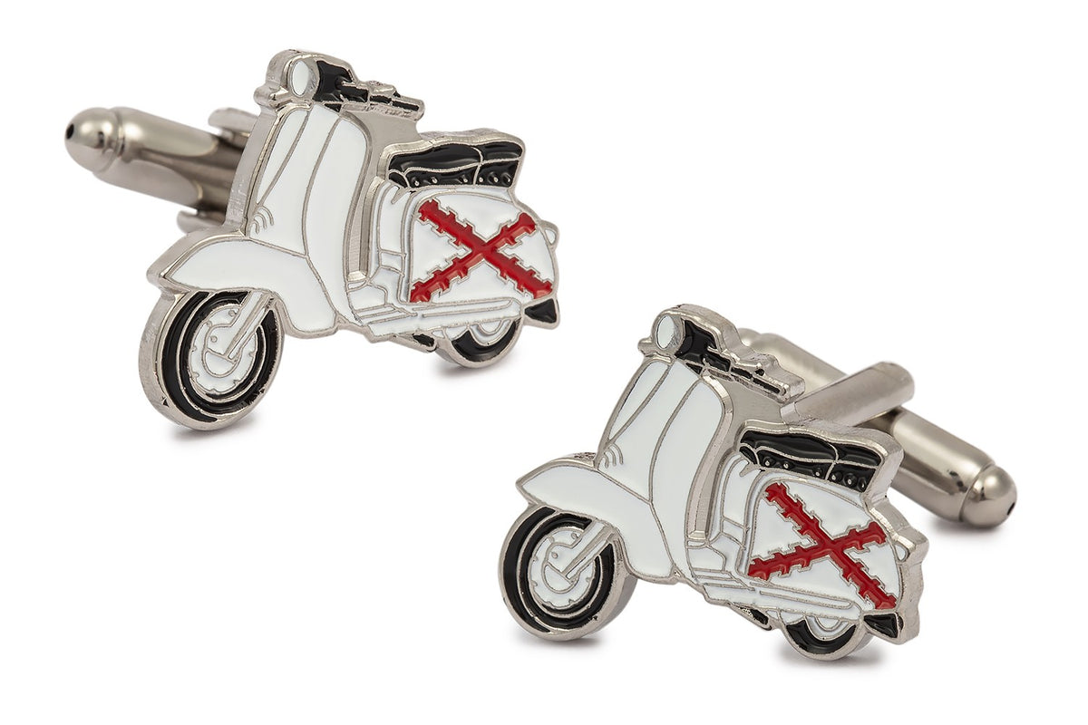 Gemelos para Camisa Vespa Lambretta Aspa de Borgoña
