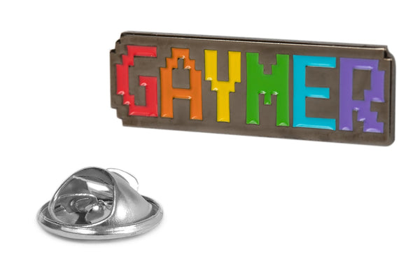 Pin de solapa Gamer LGTBi: Gaymer - 33x10mm - orgullo LGTB