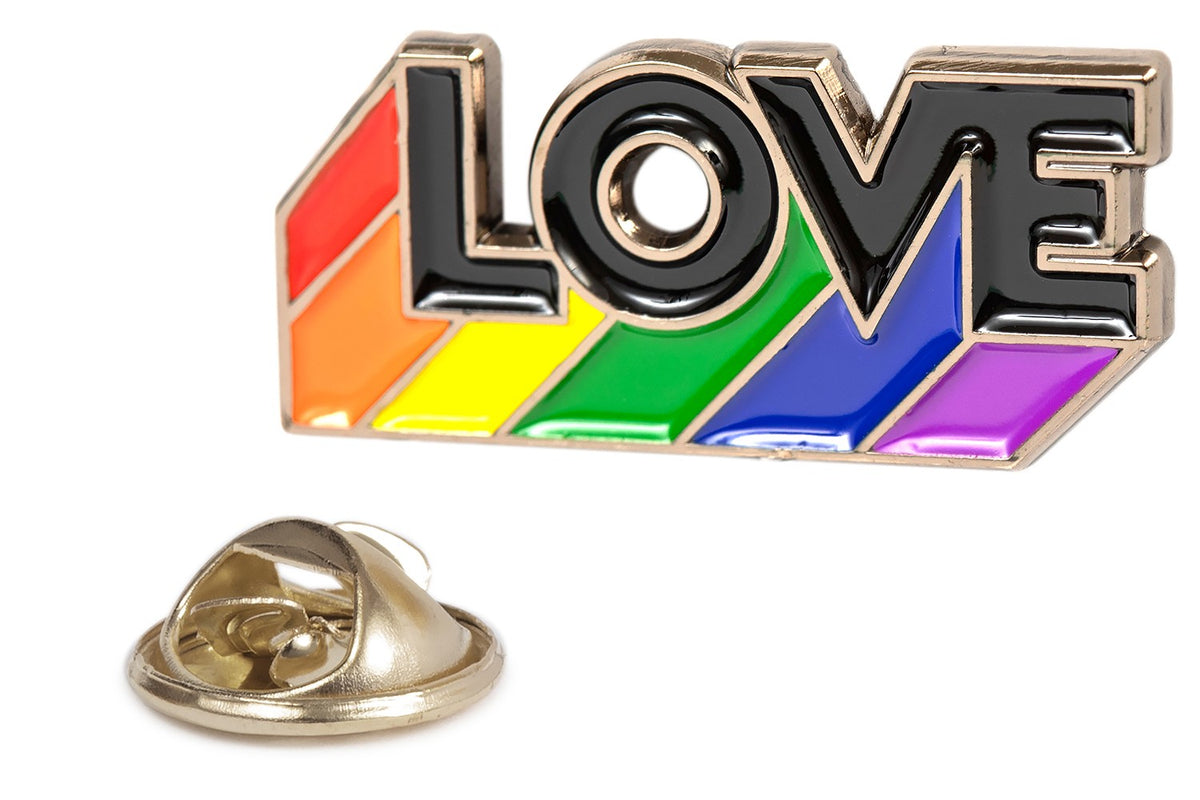 Pin Love bandera LGTB- 30x13mm - Orgullo gay
