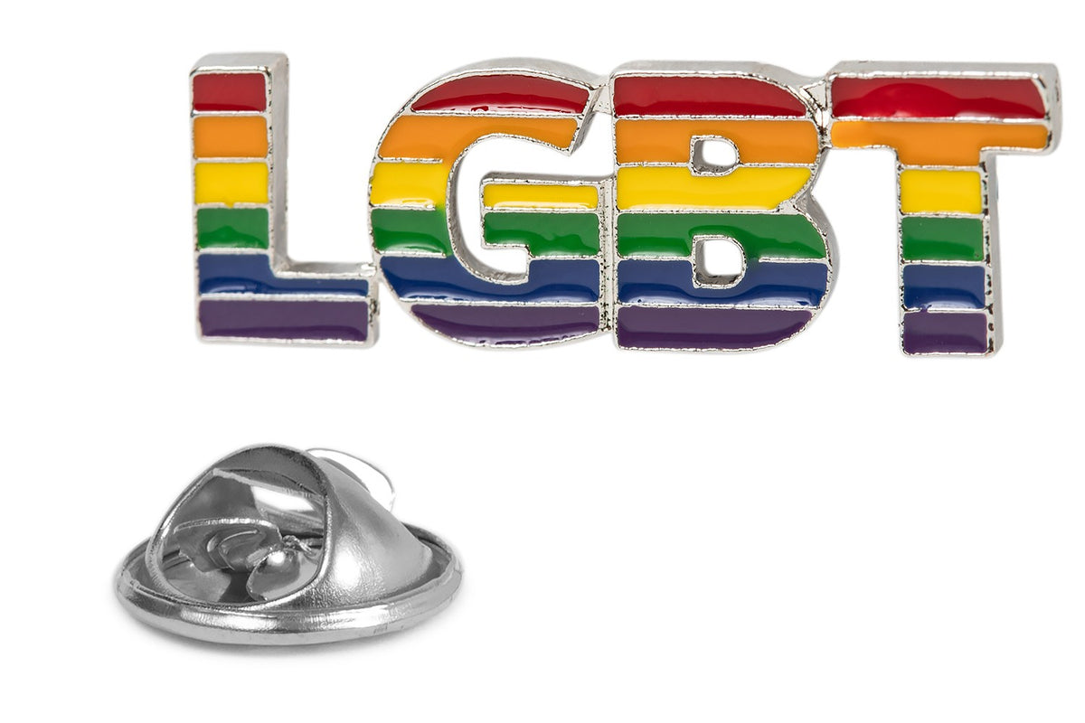 Pin LGTB con colores de la bandera del orgullo gay- 40x15mm - bandera arcoiris