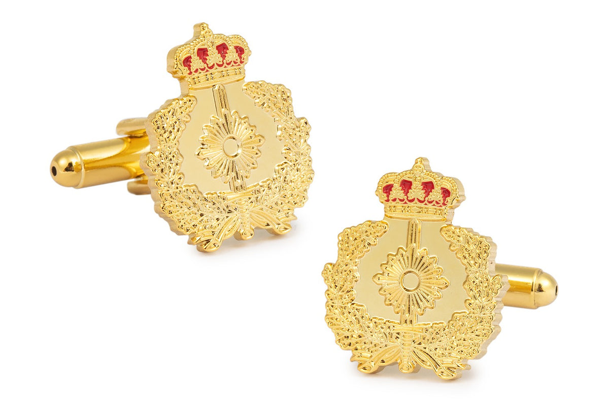 Gemelos de camisa del cuerpo militar de intervención - 15x20mm - Color Dorado
