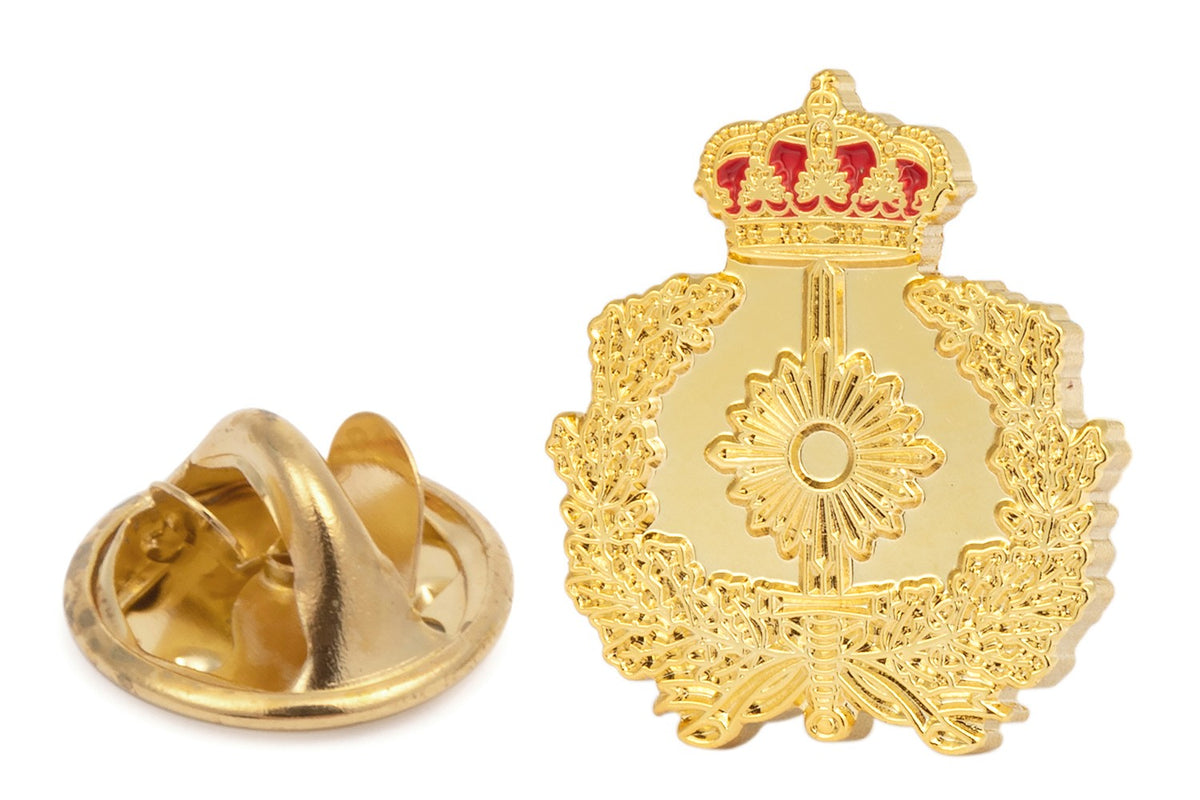 Pin de solapa del cuerpo militar de intervención - 15x20mm - Color Dorado