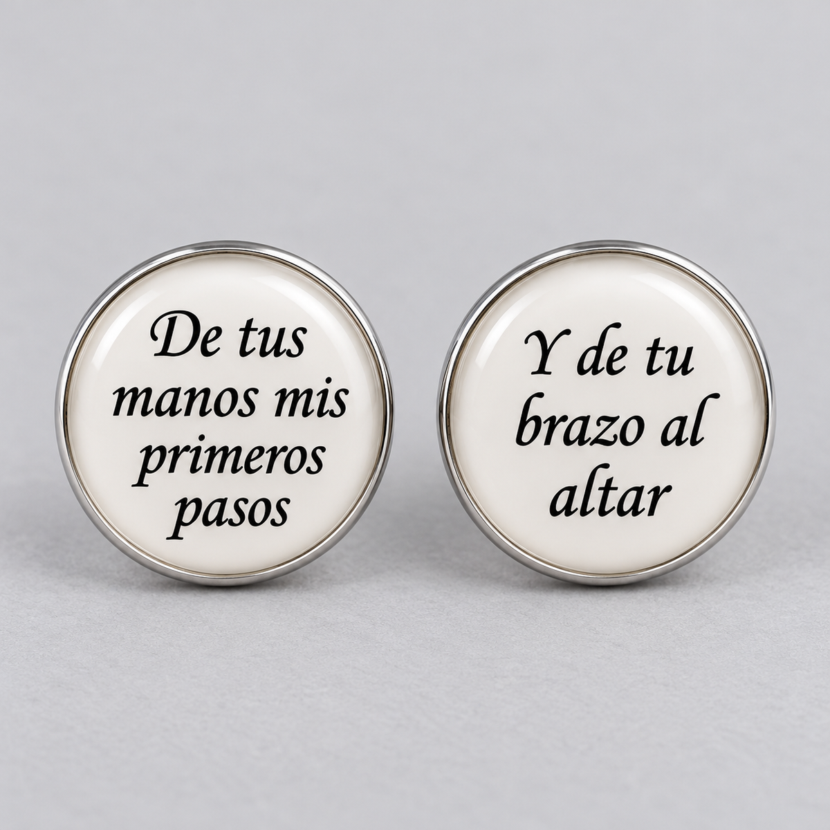 Cubrebotones De Tu Mano Mis Primeros Pasos Blanco