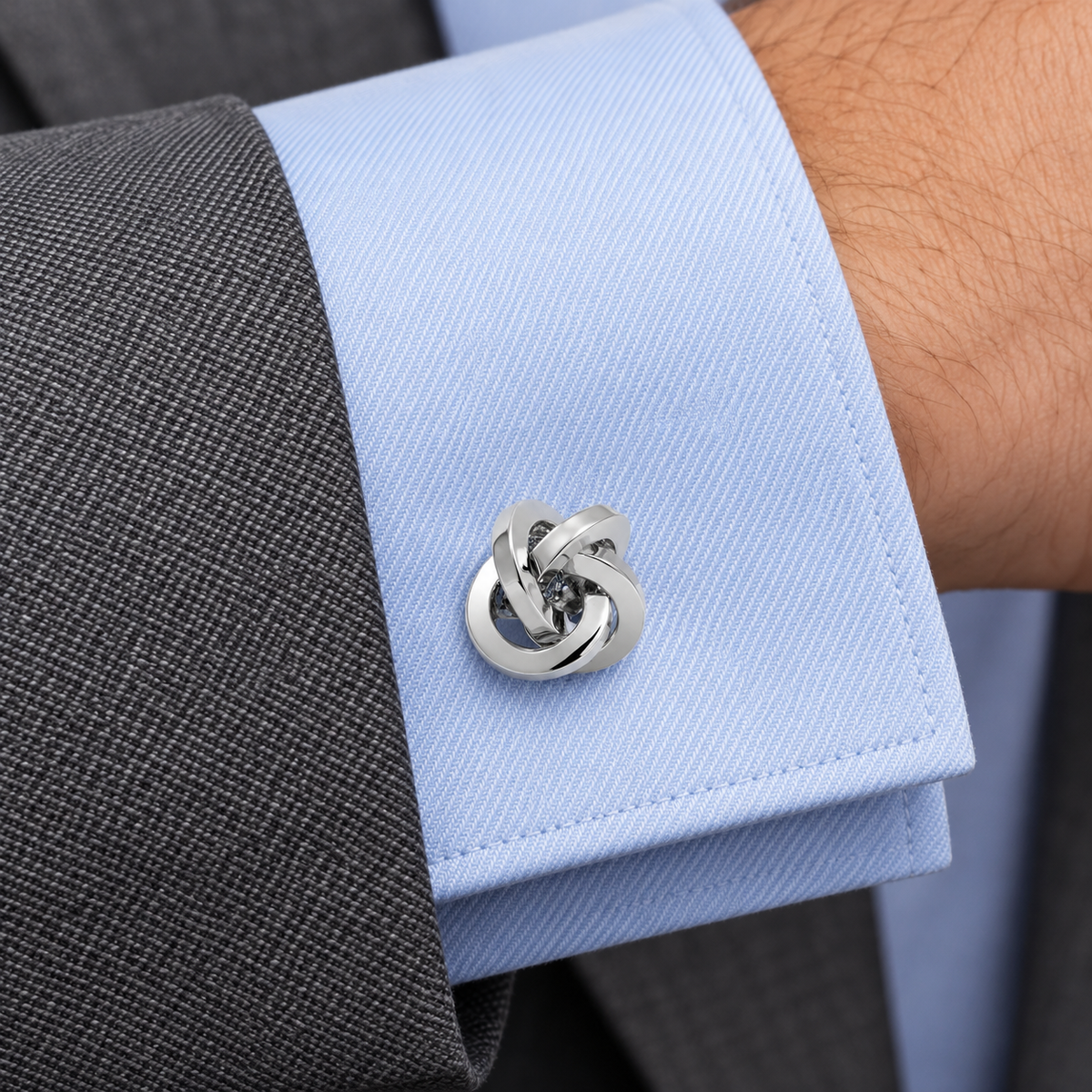 Gemelos de Camisa Nudo Plated Knot 13mm