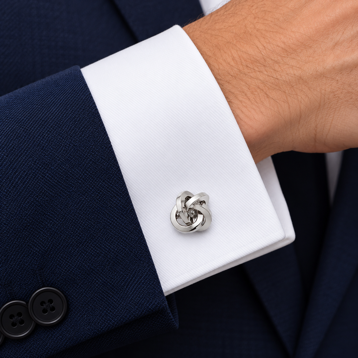 Gemelos de Camisa Nudo Plated Knot 13mm