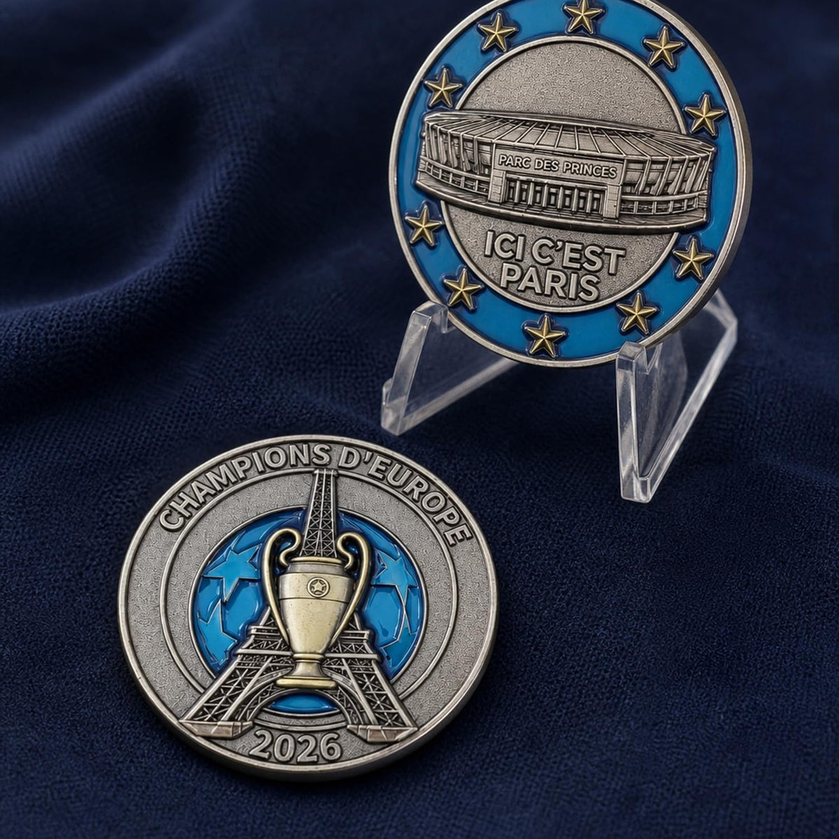 Gemelolandia Moneda Conmemorativa Campeones Champions League 2026 PSG 4,5cm