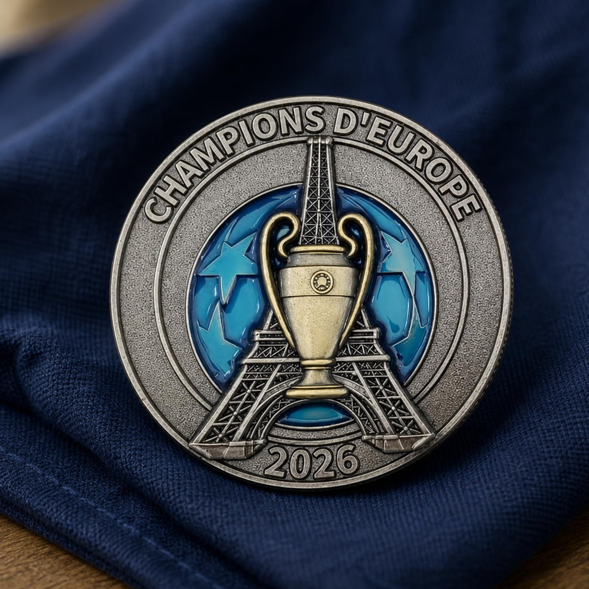 Gemelolandia Moneda Conmemorativa Campeones Champions League 2026 PSG 4,5cm