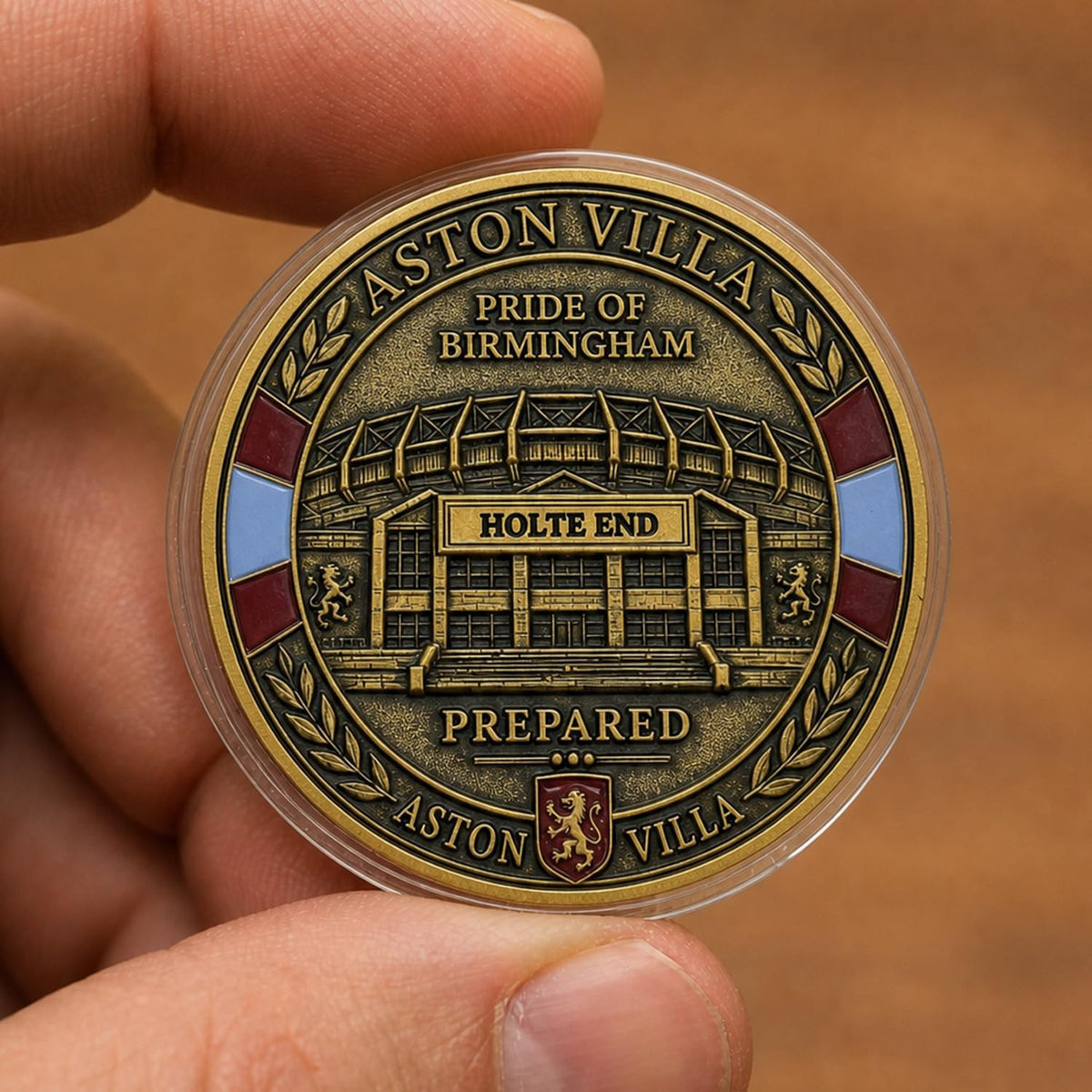 Moneda Conmemorativa Campeones Europa League Aston Villa 2026 4,5cm