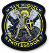 Gemelolandia - Parche Táctico San Miguel Protégenos 8 cm Patrón Policía