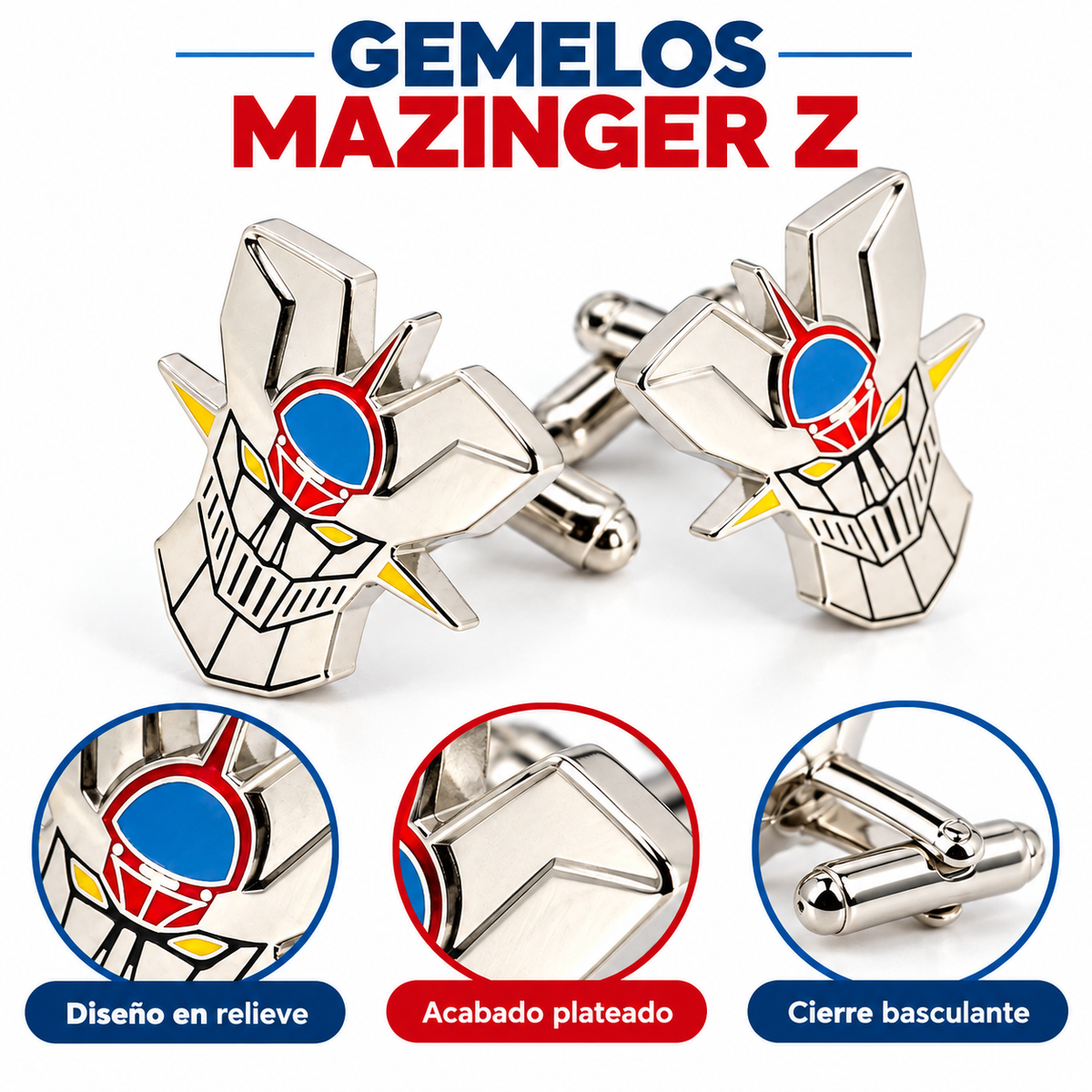 Gemelos de camisa Mazinger Z