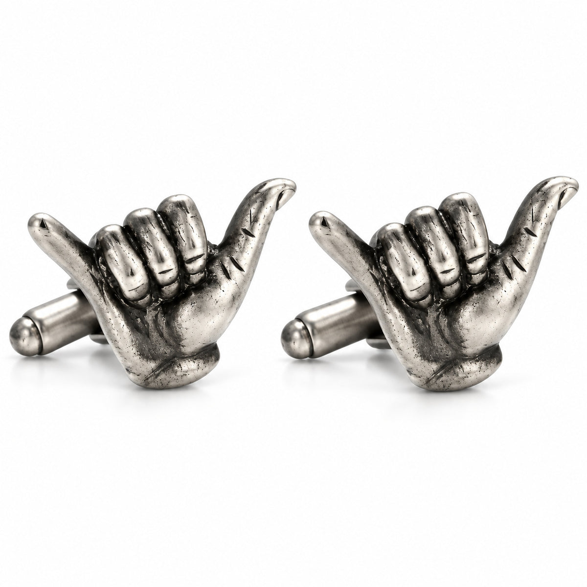 Gemelos de Camisa Saludo Surfero Hang Loose — 20 mm