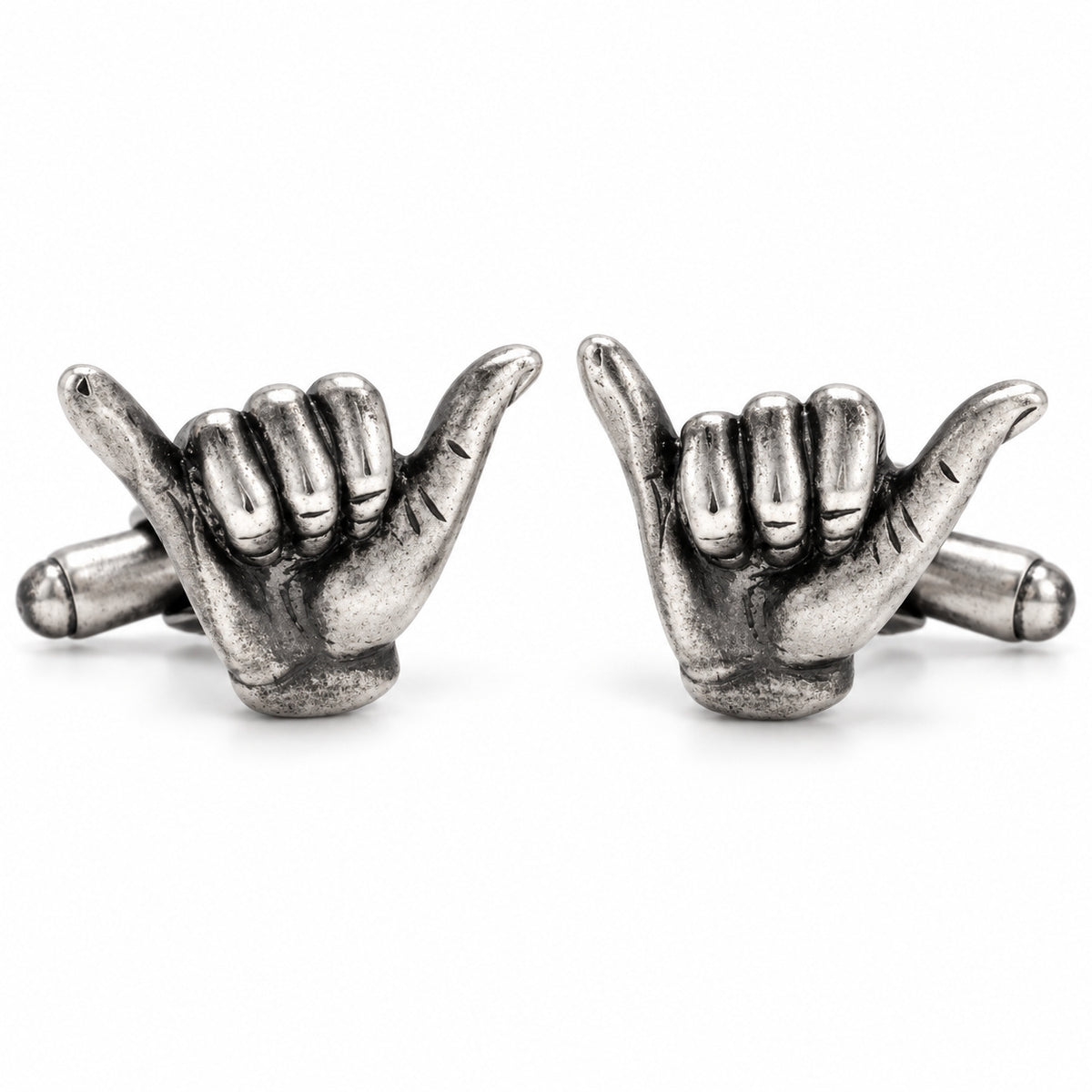 Gemelos de Camisa Saludo Surfero Hang Loose — 20 mm