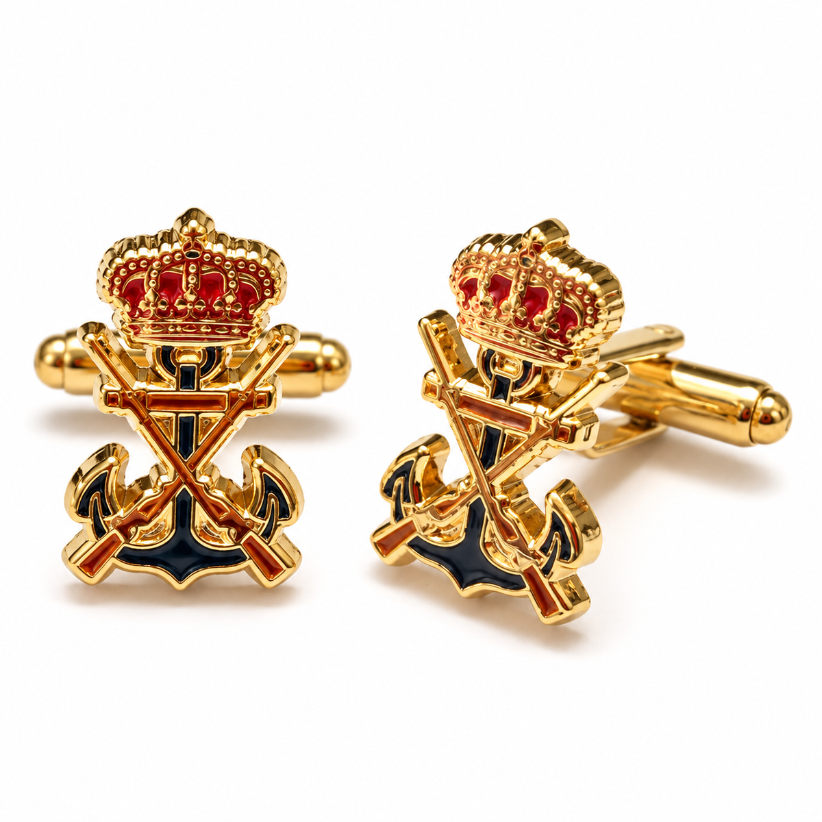 Gemelos de Camisa Escudo de la Infantería de la Marina