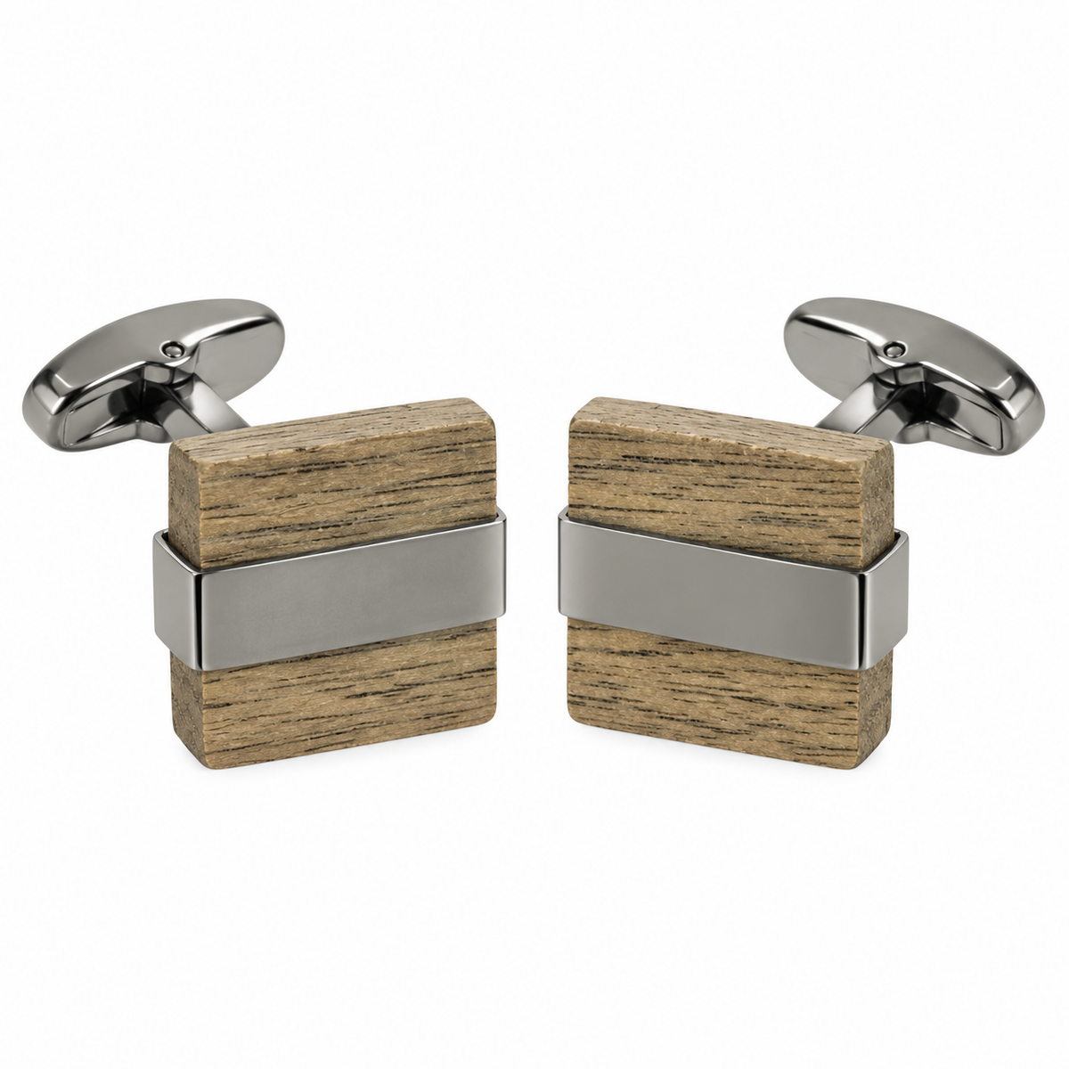 Gemelos para Camisa Wooden Square Style Cuff