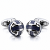 Gemelos para Camisa Striped Grey Enamel Balls