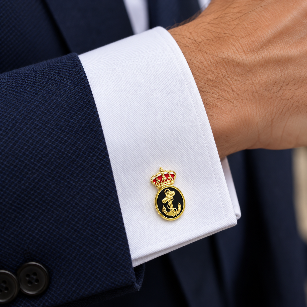 Gemelos de Camisa Emblema de la Armada Española