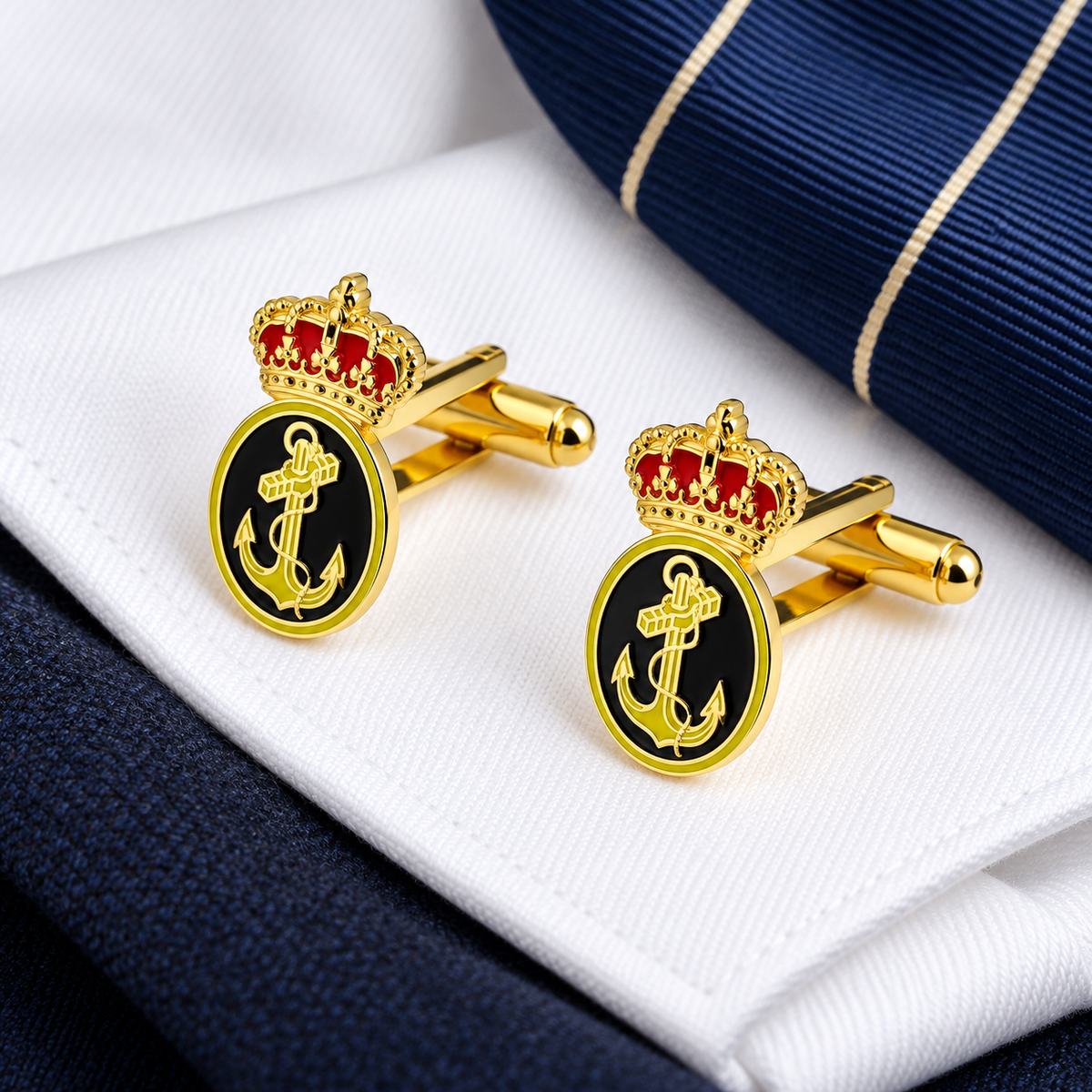 Gemelos de Camisa Emblema de la Armada Española