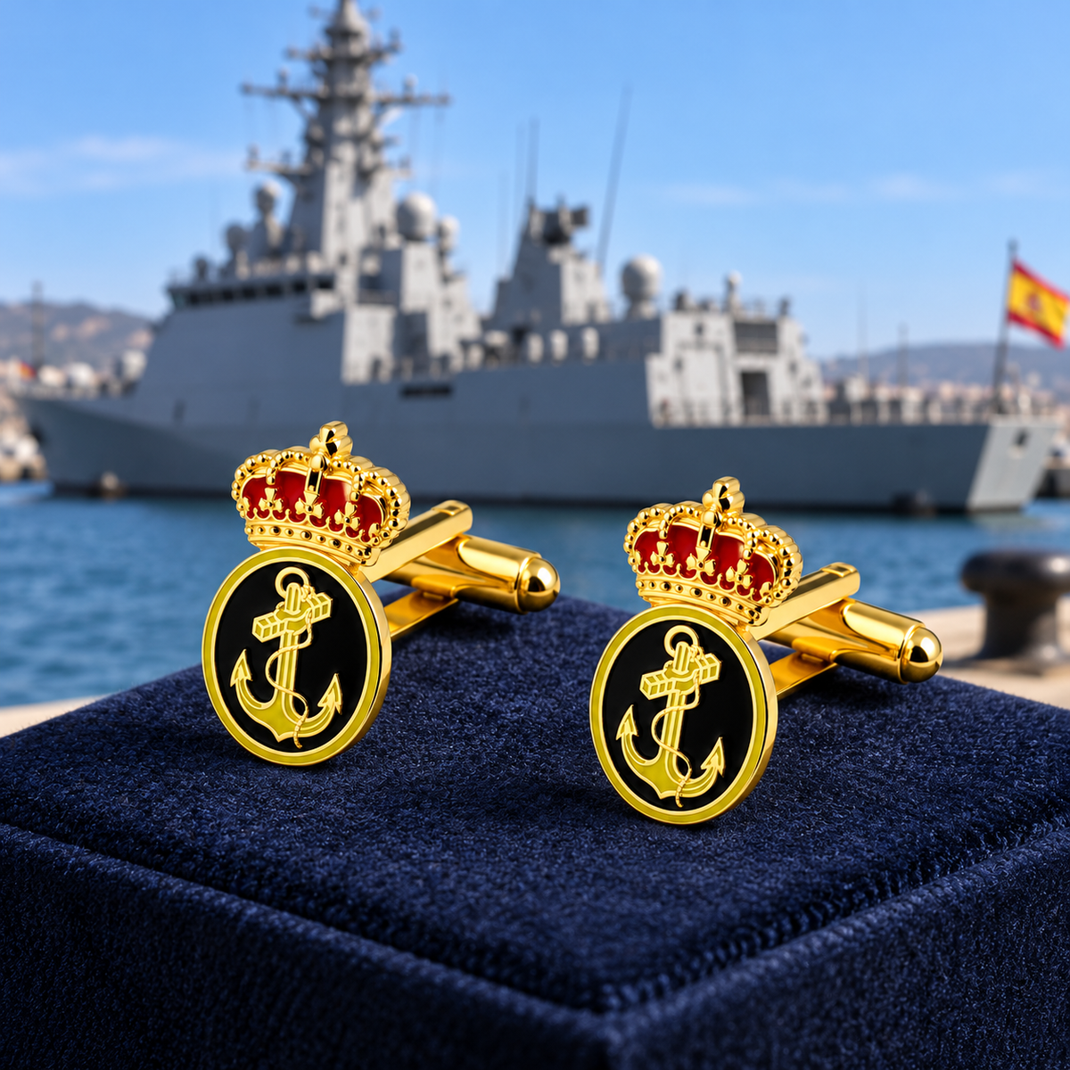 Gemelos de Camisa Emblema de la Armada Española
