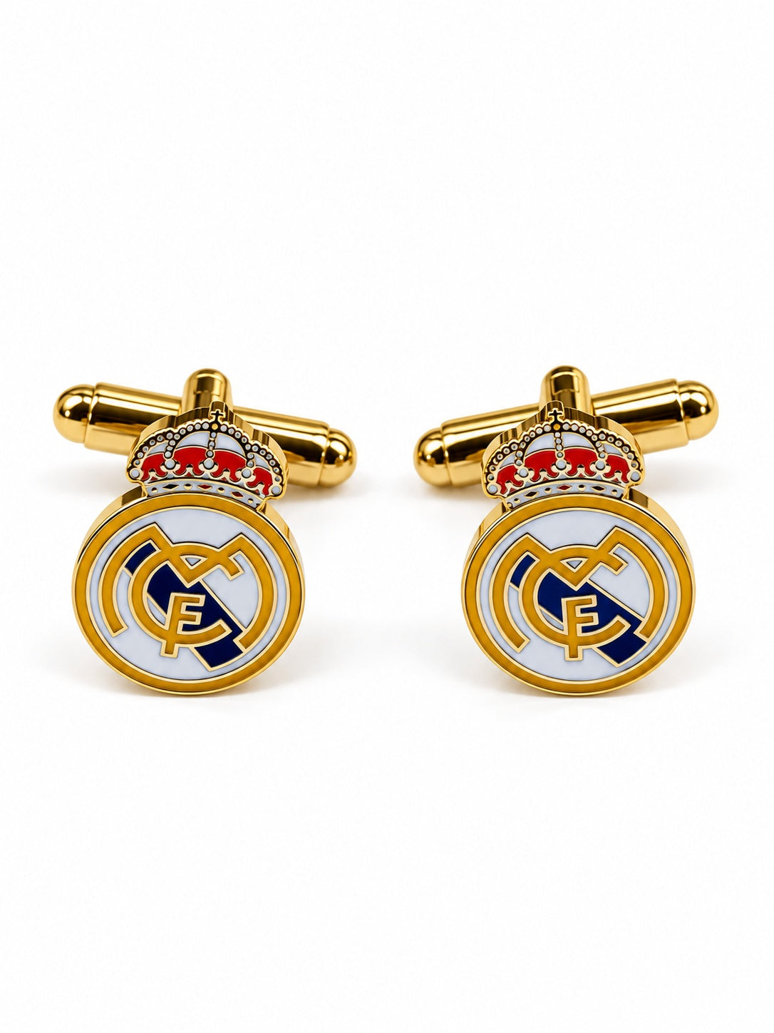 Gemelos para camisa Real Madrid — Acabado color Dorado