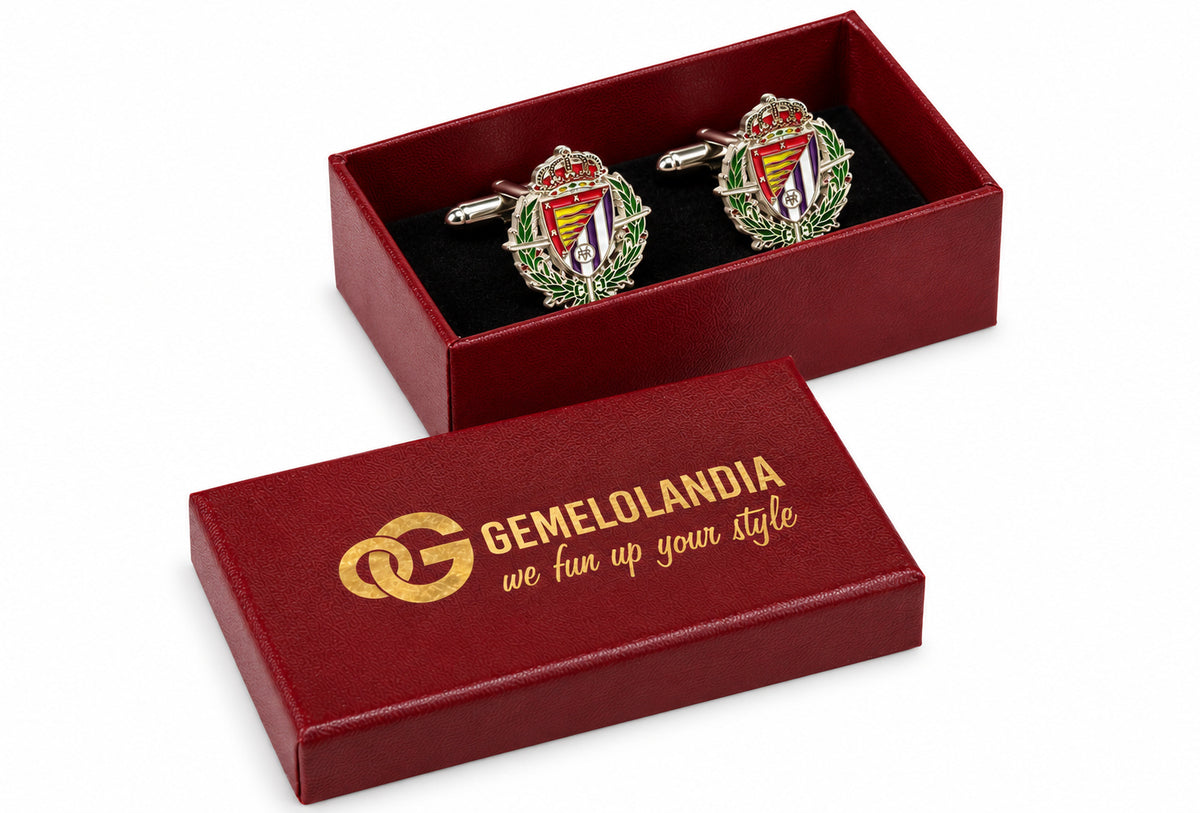 Gemelos para camisa Real Valladolid a todo color — 18 mm