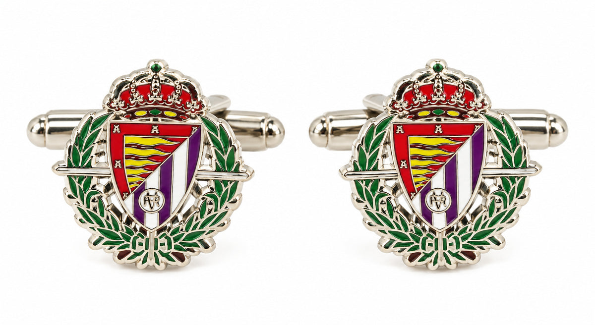 Gemelos para camisa Real Valladolid a todo color — 18 mm