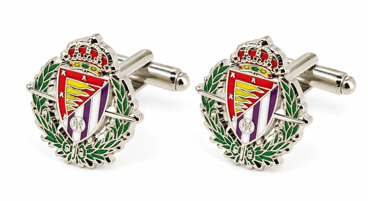 Gemelos para camisa Real Valladolid a todo color — 18 mm