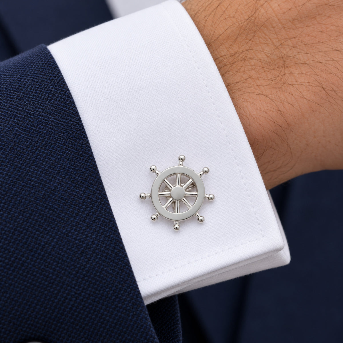 Gemelos para camisa Timón Naútico 17 mm
