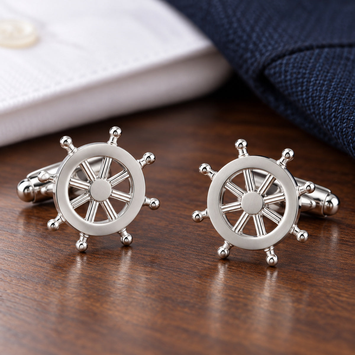 Gemelos para camisa Timón Naútico 17 mm