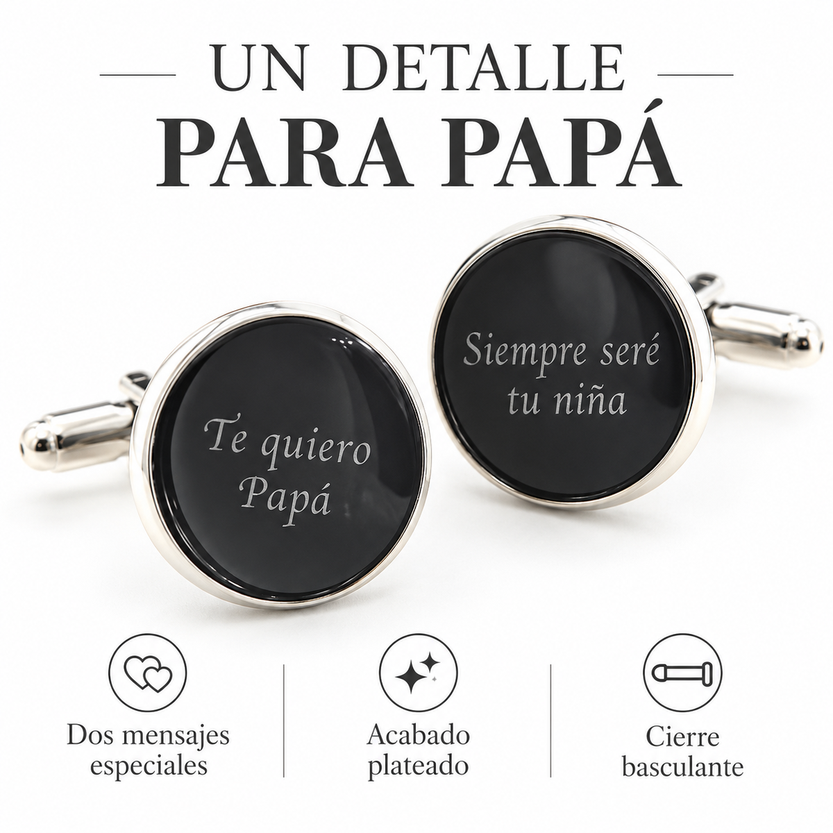 Gemelos para Camisa Siempre Seré tu Niña