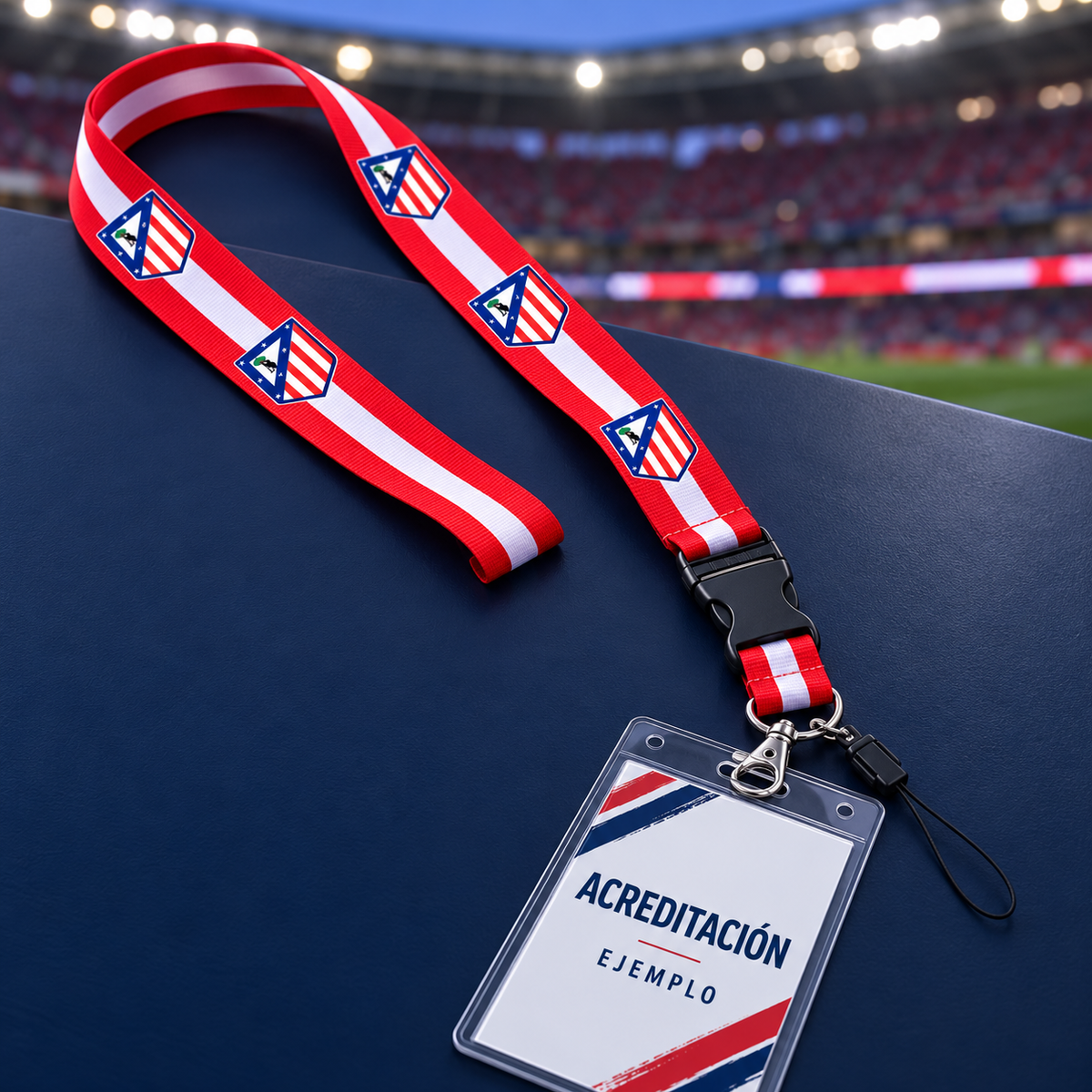Lanyard ATM Rojiblanco