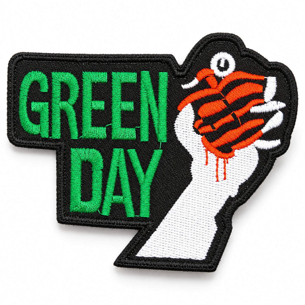 Parche Bordado Termoadhesivo Green Day 11 cm