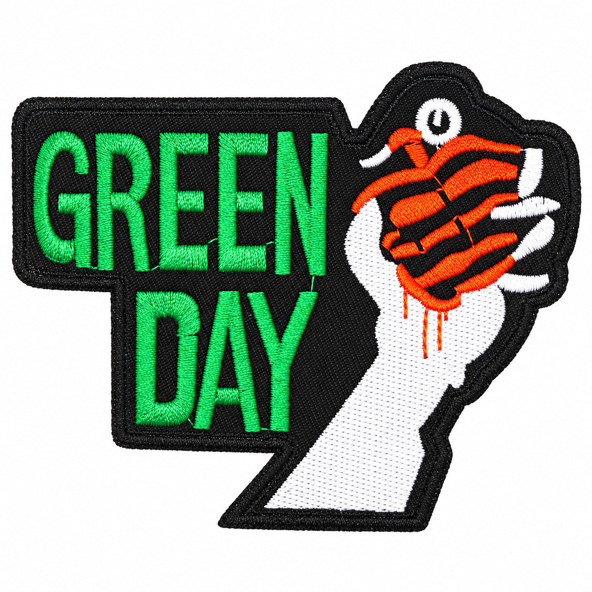 Parche Bordado Termoadhesivo Green Day 11 cm