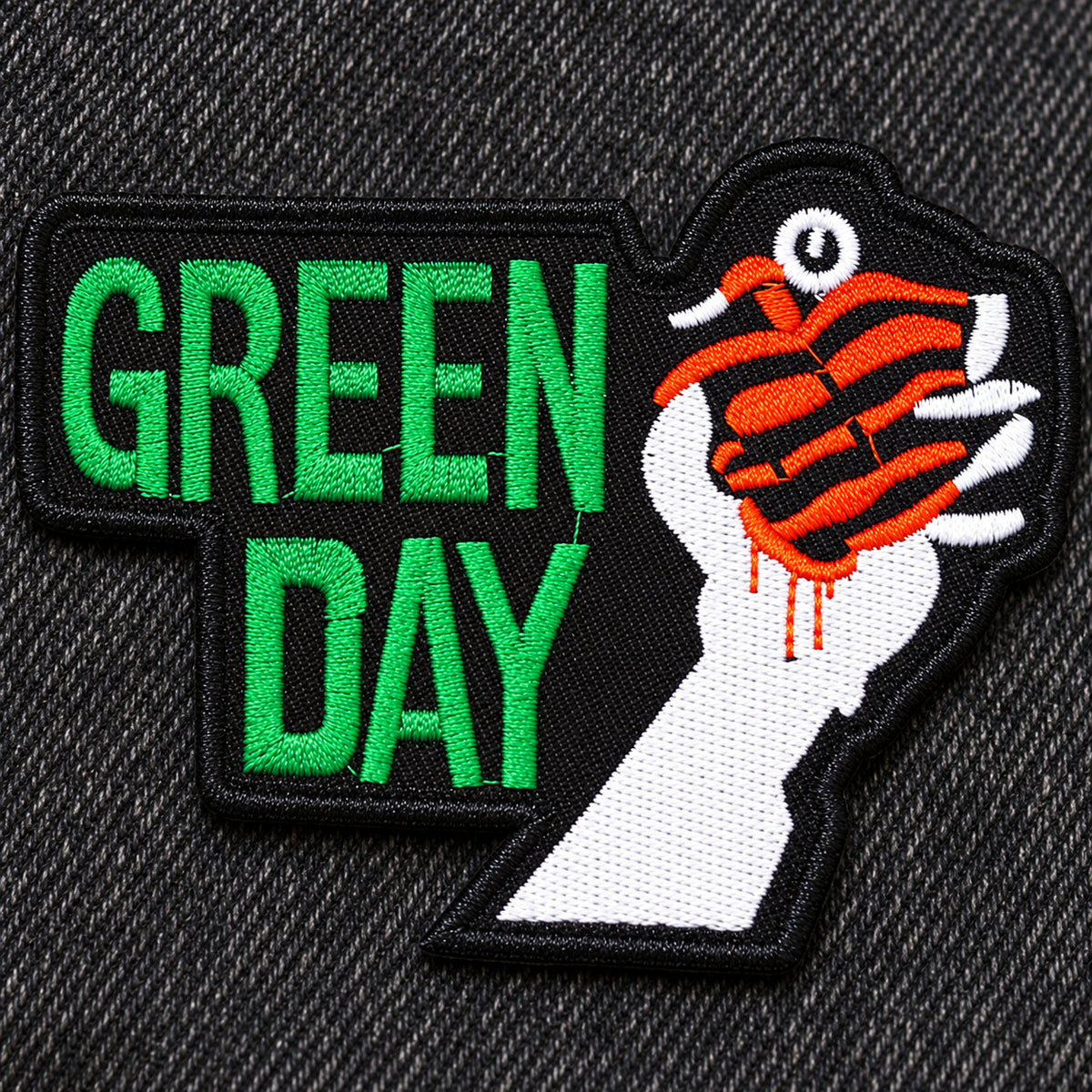 Parche Bordado Termoadhesivo Green Day 11 cm