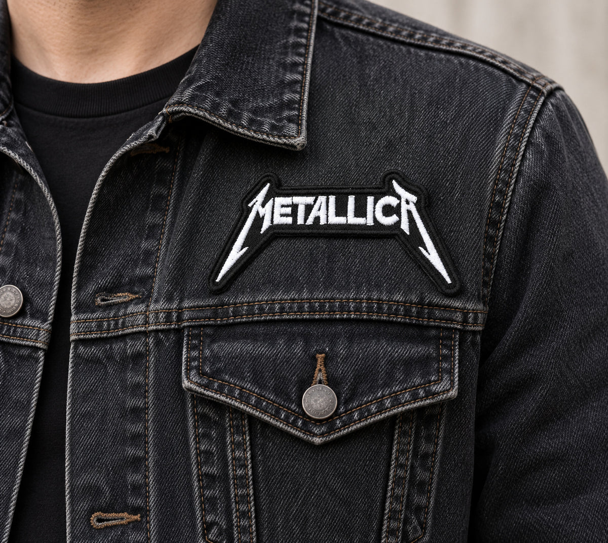 Parche Bordado Termoadhesivo Metallica 9 cm