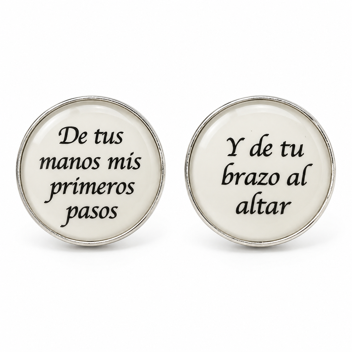 Cubrebotones De Tu Mano Mis Primeros Pasos Blanco