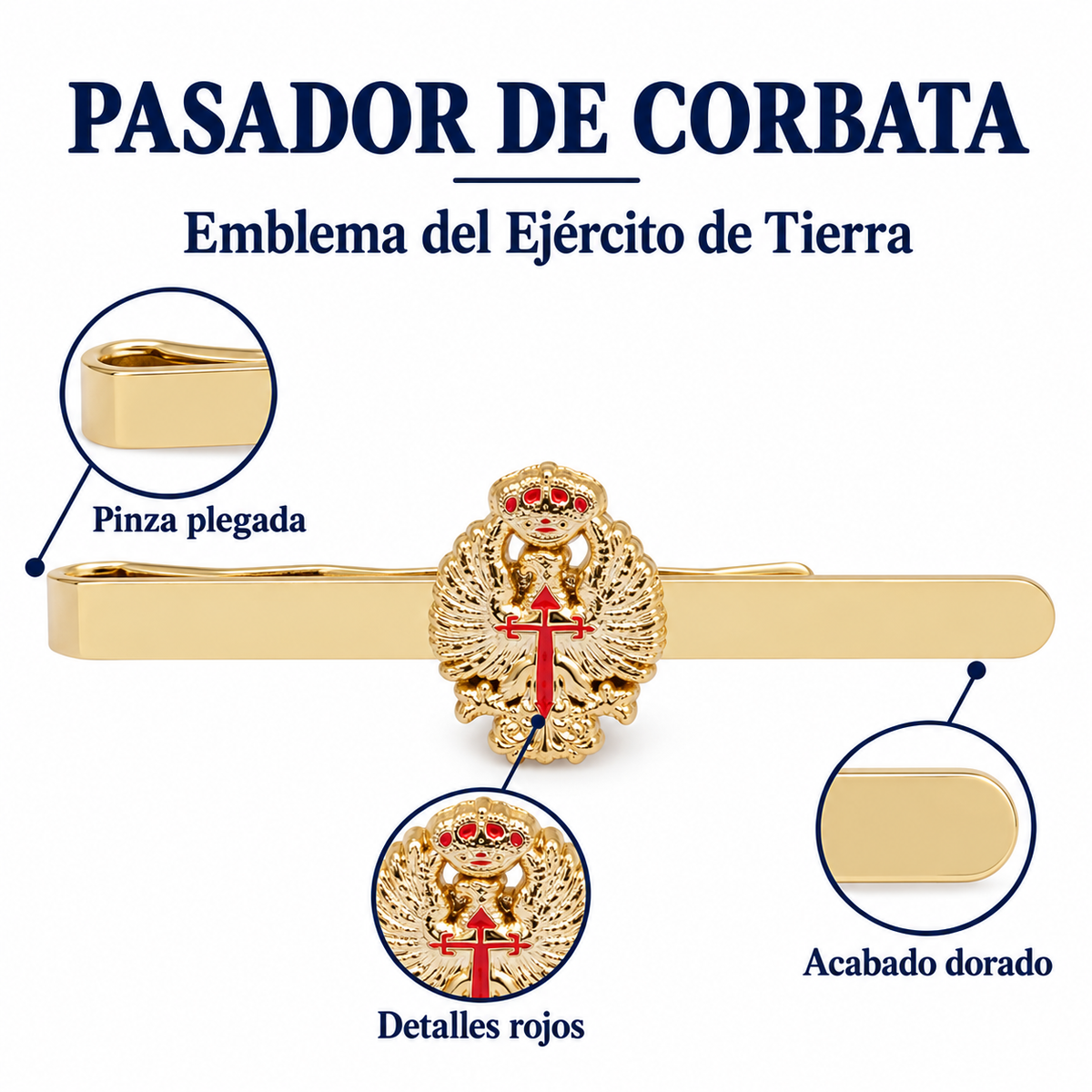 Pasador de Corbata Escudo Ejercito de Tierra