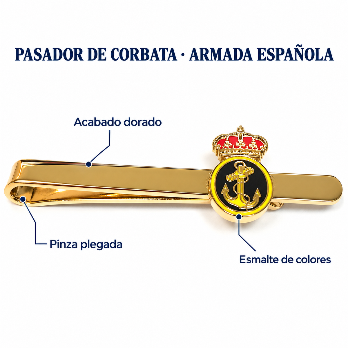 Pasador de Corbata Emblema Armada Española