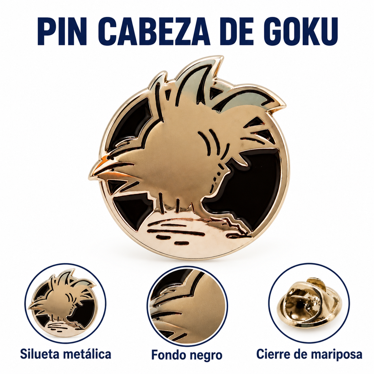 Pin de Solapa Goku 18mm