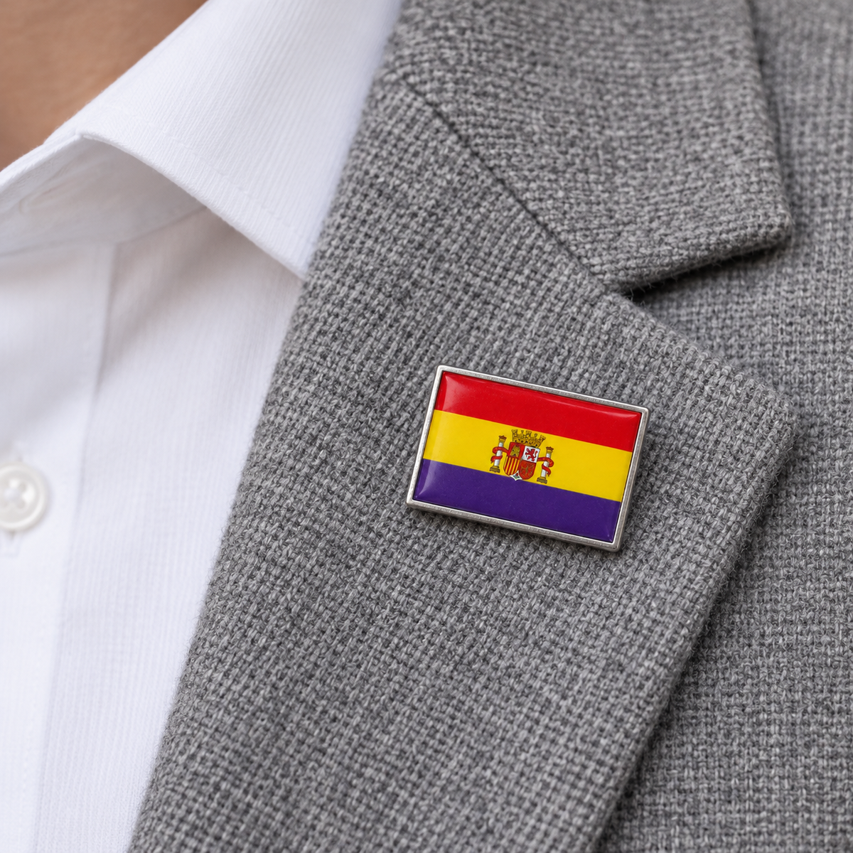 Pin de Solapa de la Bandera de la II República Española