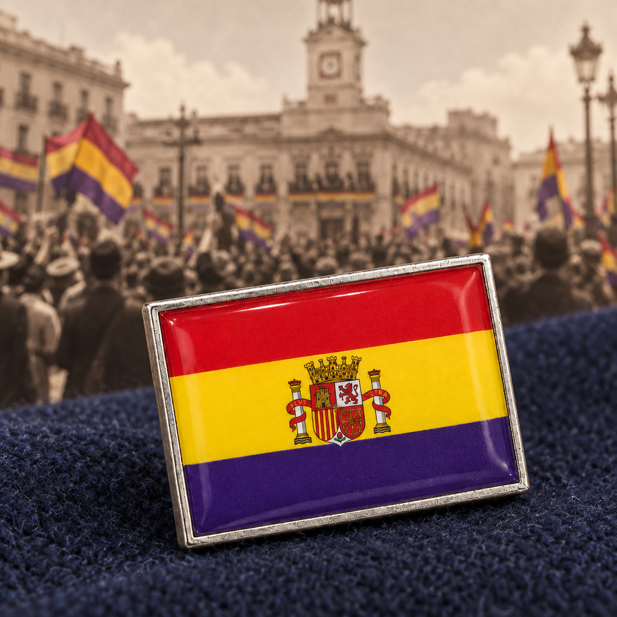 Pin de Solapa de la Bandera de la II República Española