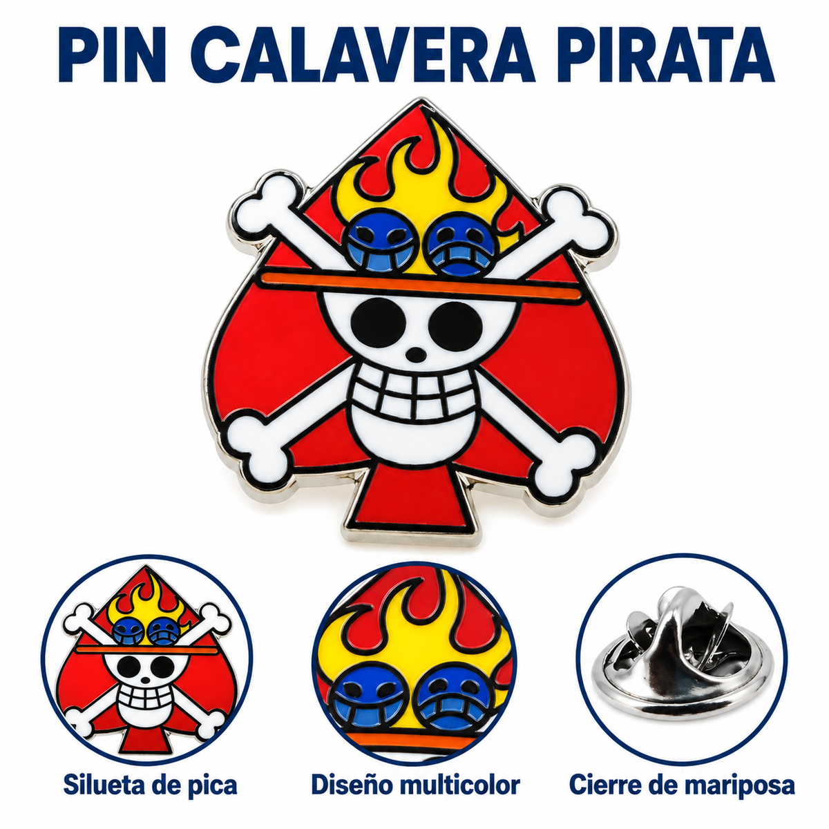 Pin de Solapa One Piece 18mm