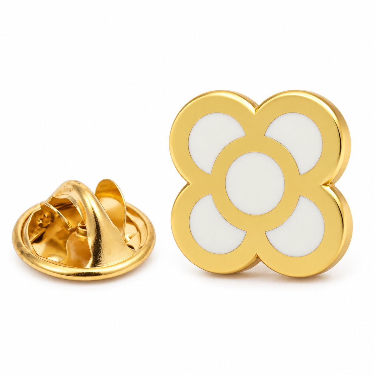 Pin de Solapa Flor de Barcelona Golden 15mm