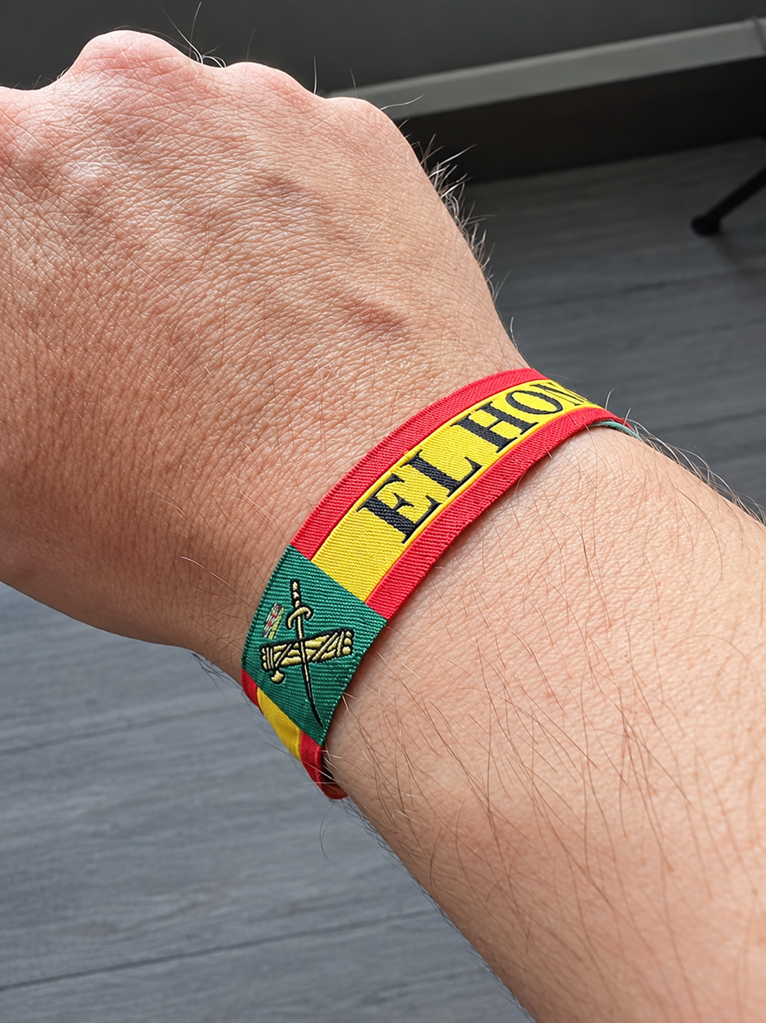 Pack de 7 Pulseras de Tela Bordada Guardia Civil El Honor es mi Divisa 33 cm