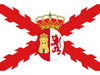 Bandera Cruz de Borgoña y Escudo Borbónico 90x150cm