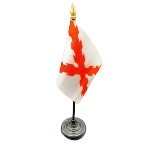 Bandera de Mesa Aspa de Borgoña 16x10cm