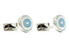 Gemelos Blue and White Steel
